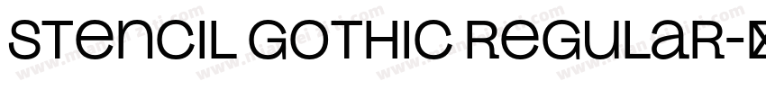 Stencil Gothic Regular字体转换